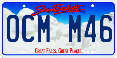 SD license plate 0CMM46