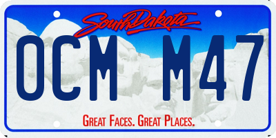 SD license plate 0CMM47