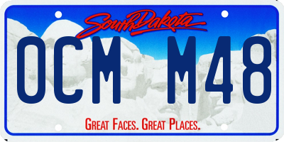 SD license plate 0CMM48