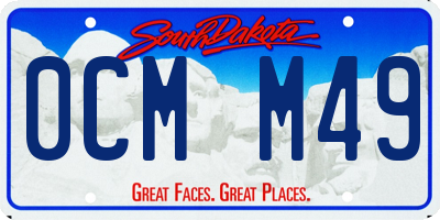 SD license plate 0CMM49