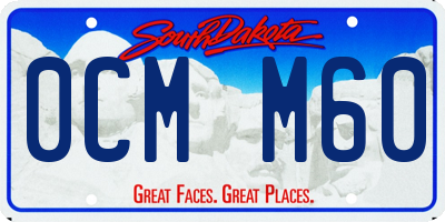 SD license plate 0CMM60