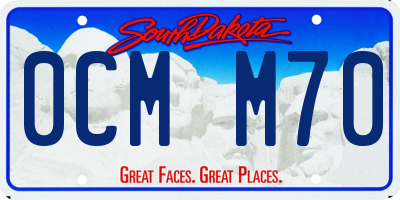 SD license plate 0CMM70