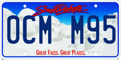SD license plate 0CMM95