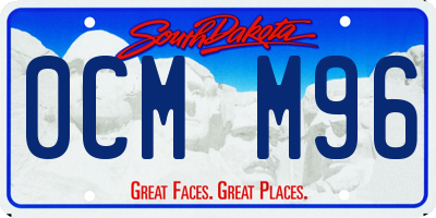 SD license plate 0CMM96
