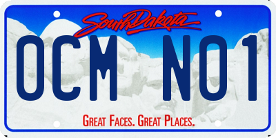 SD license plate 0CMN01
