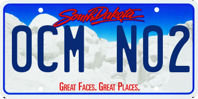 SD license plate 0CMN02