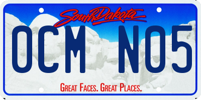 SD license plate 0CMN05