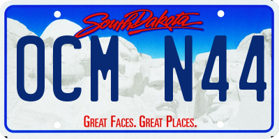 SD license plate 0CMN44