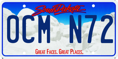 SD license plate 0CMN72