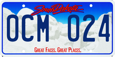 SD license plate 0CMO24