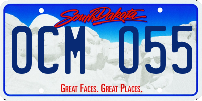 SD license plate 0CMO55