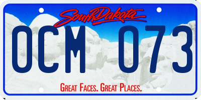 SD license plate 0CMO73