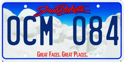 SD license plate 0CMO84