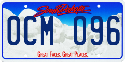 SD license plate 0CMO96