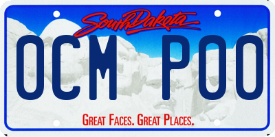 SD license plate 0CMP00