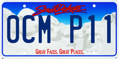 SD license plate 0CMP11
