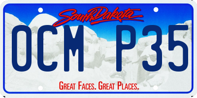 SD license plate 0CMP35