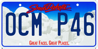 SD license plate 0CMP46