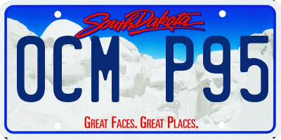 SD license plate 0CMP95