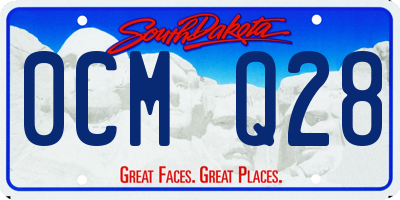 SD license plate 0CMQ28