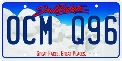 SD license plate 0CMQ96