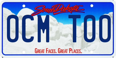 SD license plate 0CMT00