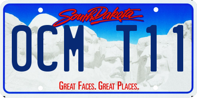 SD license plate 0CMT11