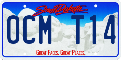 SD license plate 0CMT14