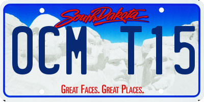 SD license plate 0CMT15