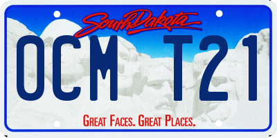 SD license plate 0CMT21