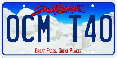 SD license plate 0CMT40
