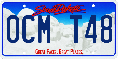 SD license plate 0CMT48