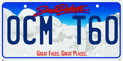 SD license plate 0CMT60