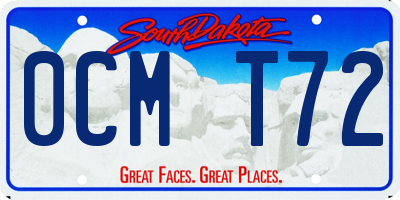 SD license plate 0CMT72