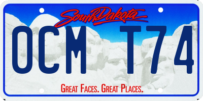 SD license plate 0CMT74