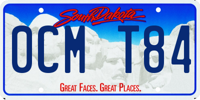 SD license plate 0CMT84