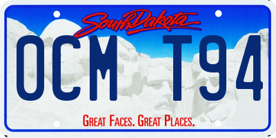 SD license plate 0CMT94