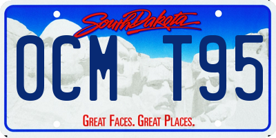 SD license plate 0CMT95