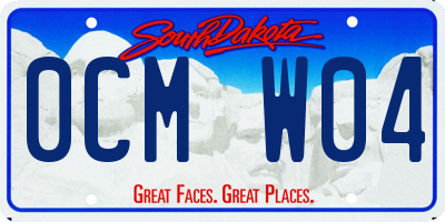 SD license plate 0CMW04