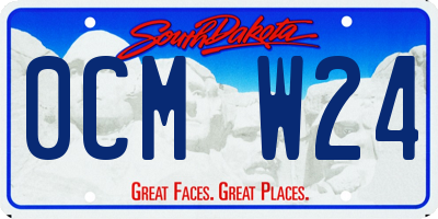 SD license plate 0CMW24