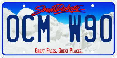 SD license plate 0CMW90