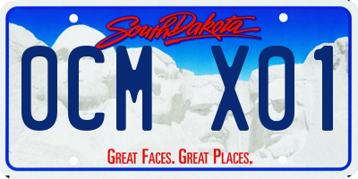 SD license plate 0CMX01