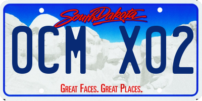 SD license plate 0CMX02