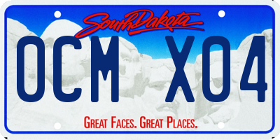 SD license plate 0CMX04