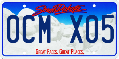 SD license plate 0CMX05