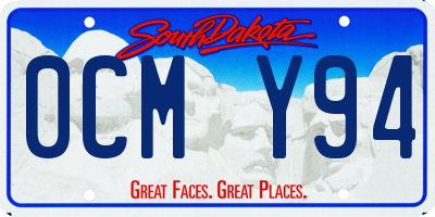 SD license plate 0CMY94
