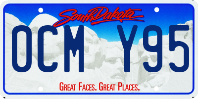 SD license plate 0CMY95
