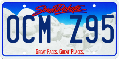 SD license plate 0CMZ95