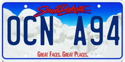SD license plate 0CNA94