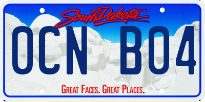 SD license plate 0CNB04